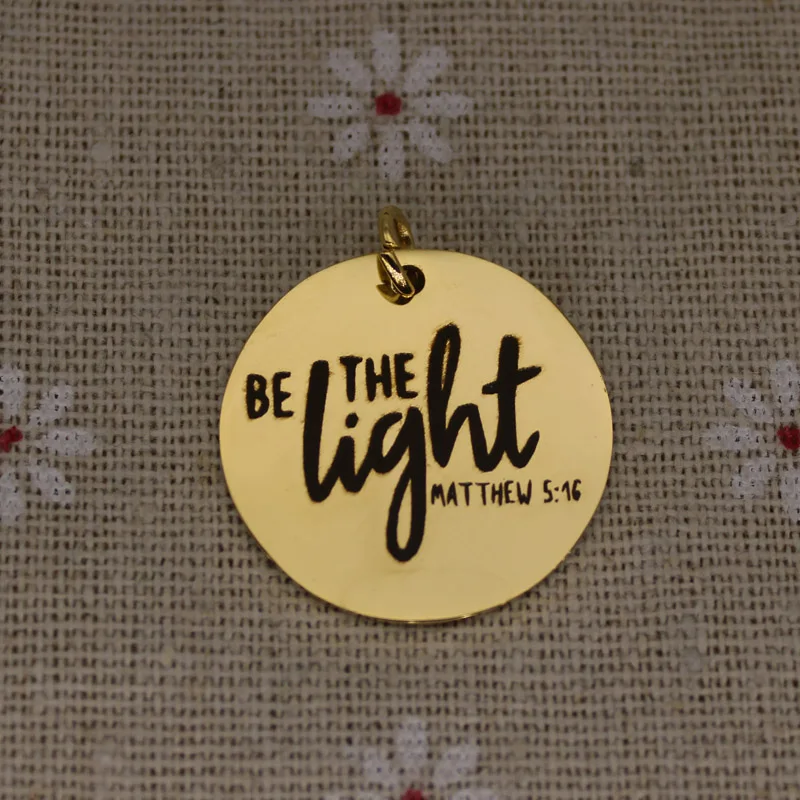 Подвеска с лазерной гравировкой Be светильник из нержавеющей стали|Шармы| |