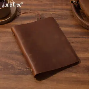 Записная книжка Traveler A5 из натуральной кожи на спирали, коричневого цвета