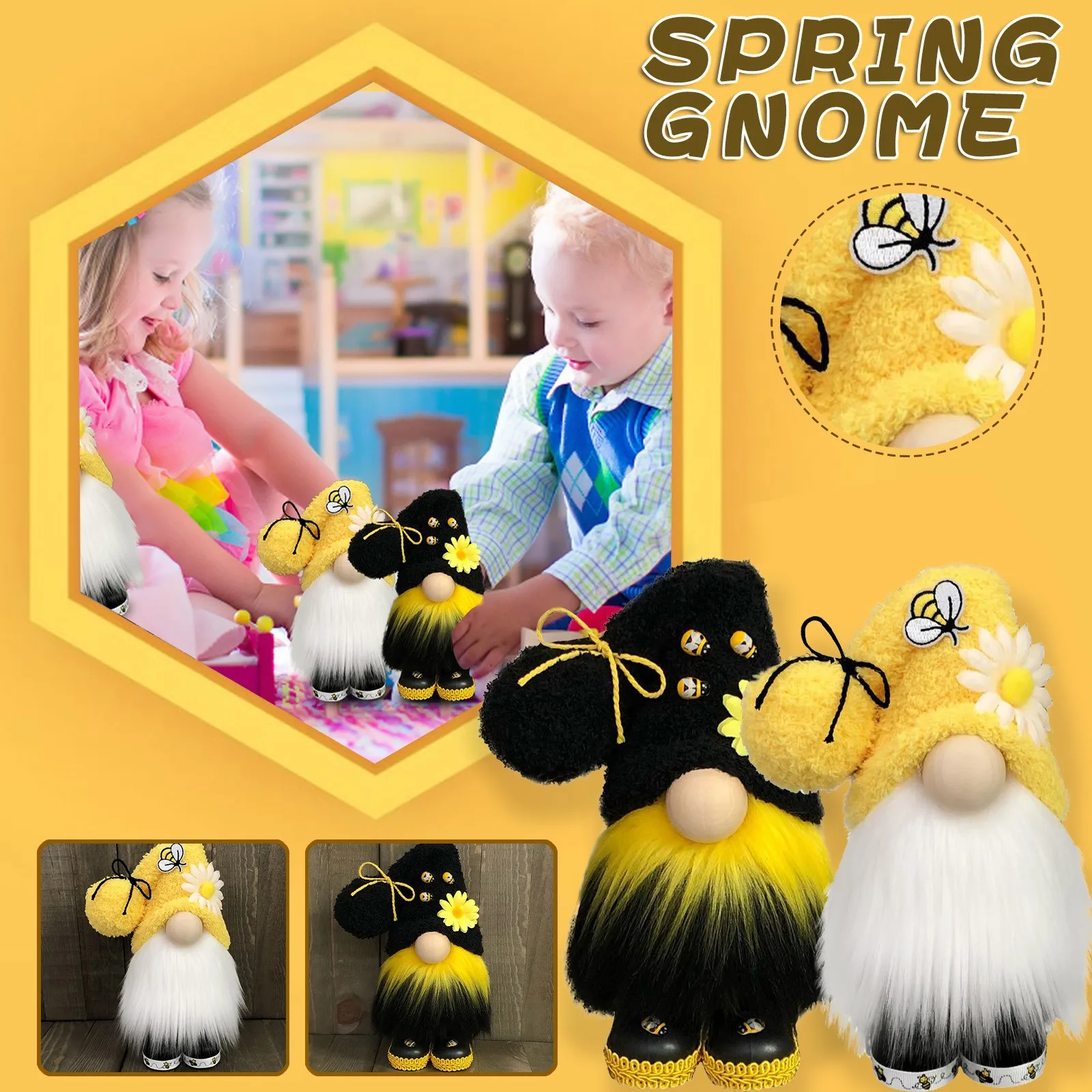 Nordic &quotшмель&quot &quotв полоску гном Безликий куклы елка с орнаментом кукла