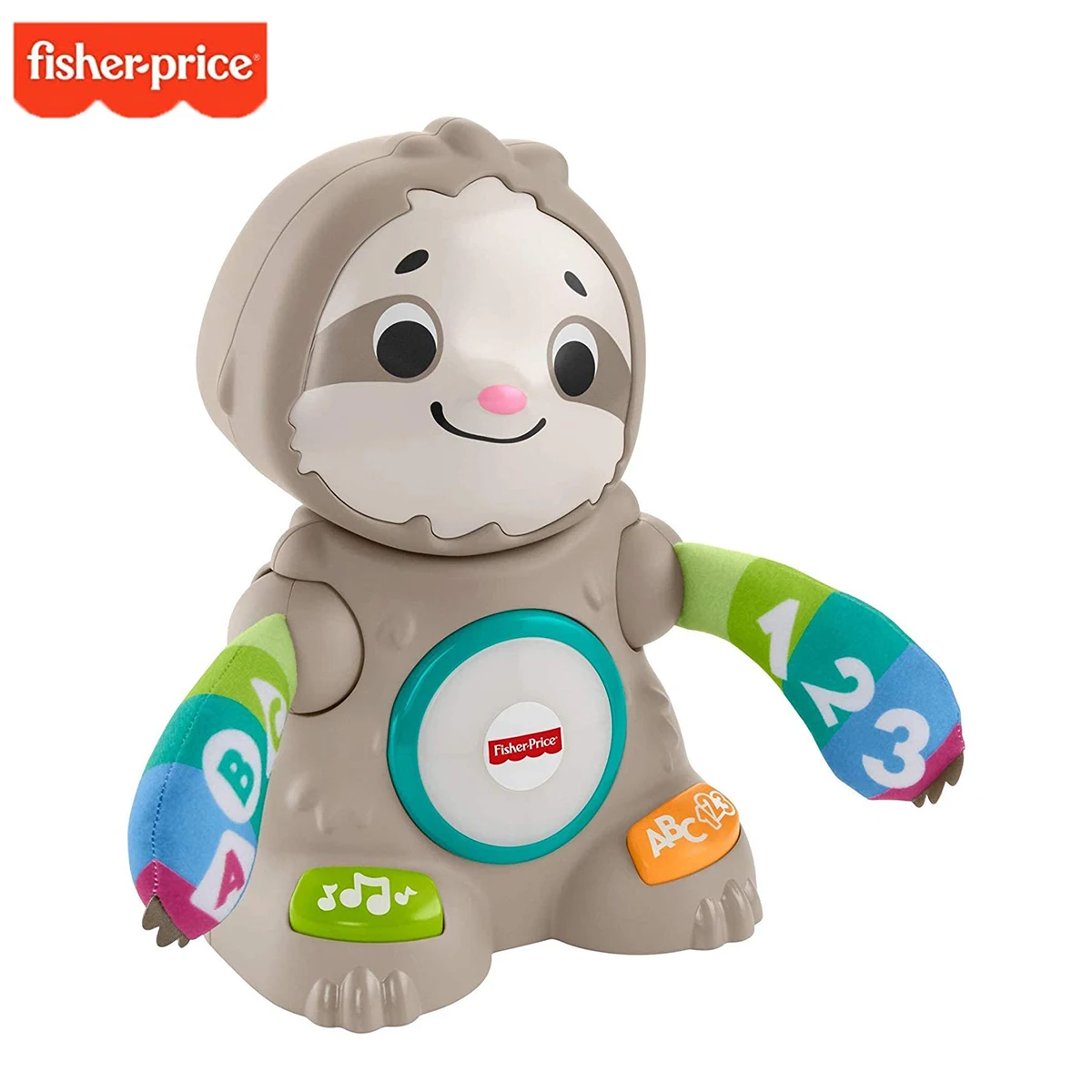 Fisher Price плавное движение Ленивец интерактивные Обучающие игрушки с музыкальными