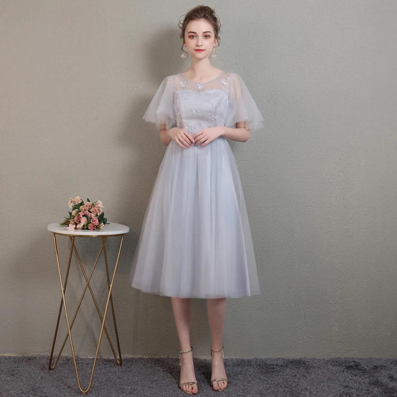 Гэри плюс Размеры тюлевые Платья для подружек невесты Junior свадебное платье Чай