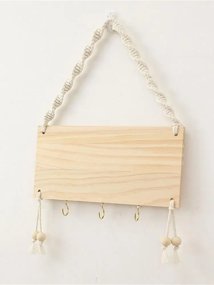 

Wooden Wall Key Holder Hanging Wall Key Hanger Organizer For Entryway Key Hanger Hook Household Bedroom Hanger Storage Rack