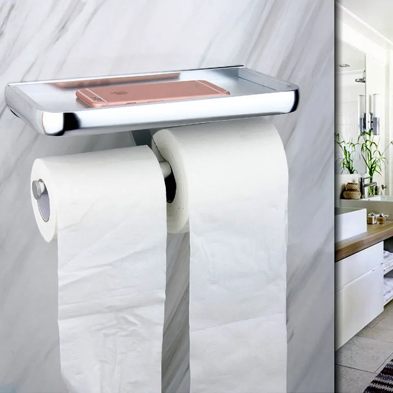 Держатель для туалетной бумаги органайзер ванной комнаты полка держатель