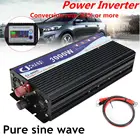 Система генератора солнечных панелей, инвертор 220 В, чистая синусоида, 12 В, 24 В переменного тока, домашний полный комплект зарядного устройства 3000 Вт, 4000 Вт, 5000 Вт, 6000 Вт, 50 Гц