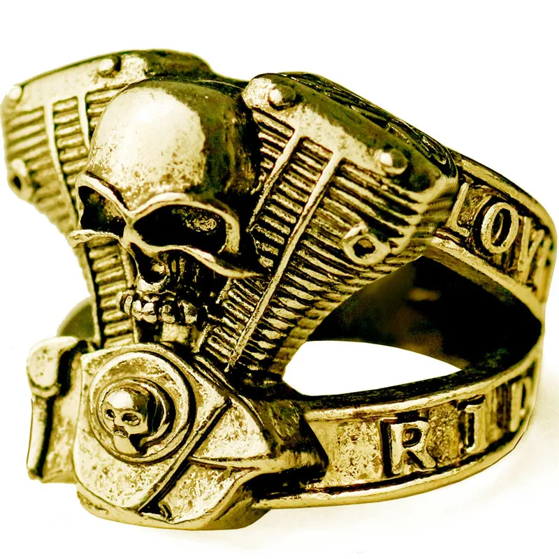 skull Knight Engine Stainless Steel Adjustable Punk Fashion | Украшения и аксессуары