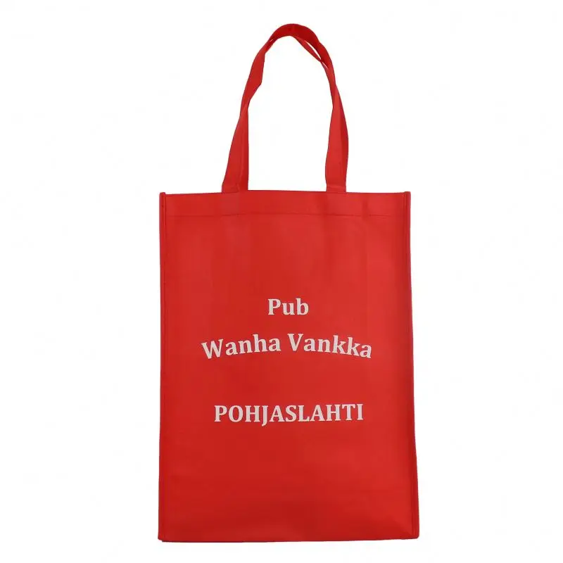 Large Polythene Branded Non Woven Shoulder Bag Retail Custom Bags With Logo 100pcs images - 6