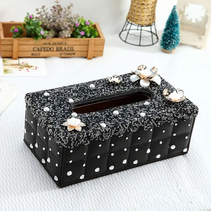 Модные Кристаллы для дома гостиной офиса коробка салфеток бумажные полотенца