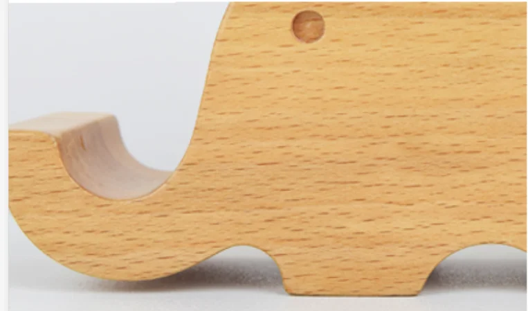 Настольная лампа с милыми животными Деревянный светильник для стола корова