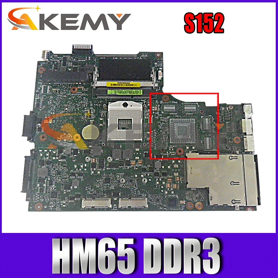 

Для ACER Aspire S152 материнская плата для ноутбука P/N:08N1-0MM1J00 REV.2.1 HM65 DDR3 материнская плата для ноутбука