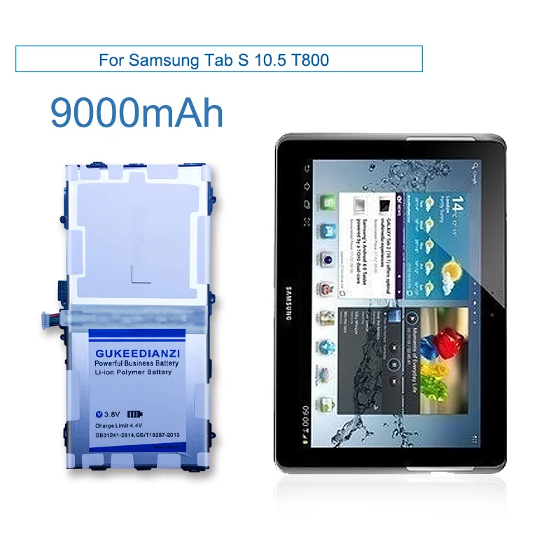 GUKEEDIANZI 9000 мА/ч EB BT800FBE батарея для Samsung Galaxy Tab S 10 5 T800 T801 T805 перезаряжаемый литий
