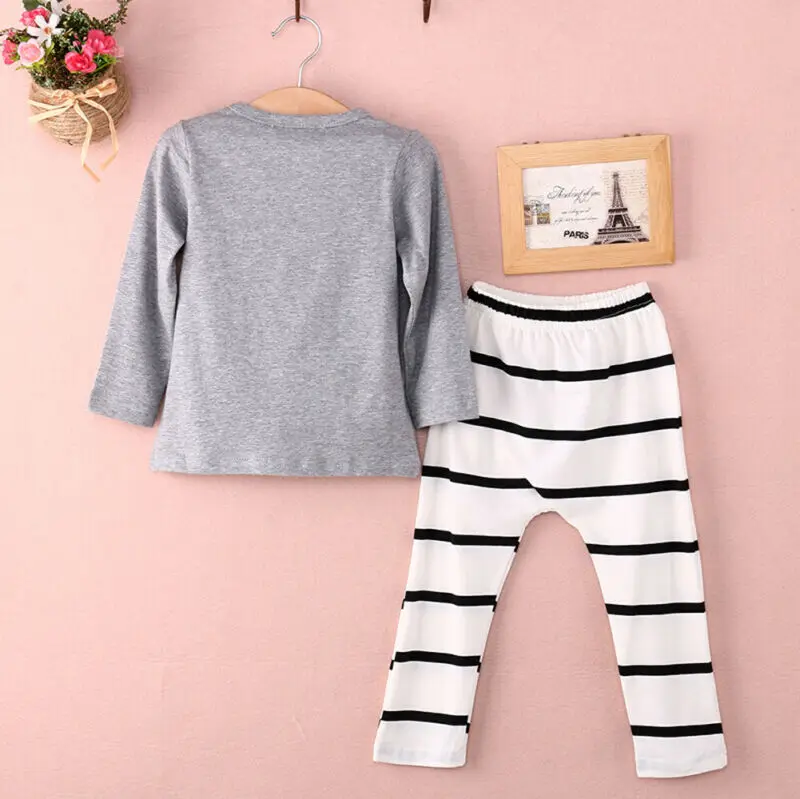 

Imcute New Baby Fashion Toddler Newborn Baby Boy Girl 2pcs Cotton T-shirt Tops+Pants Outfits Set Clothes