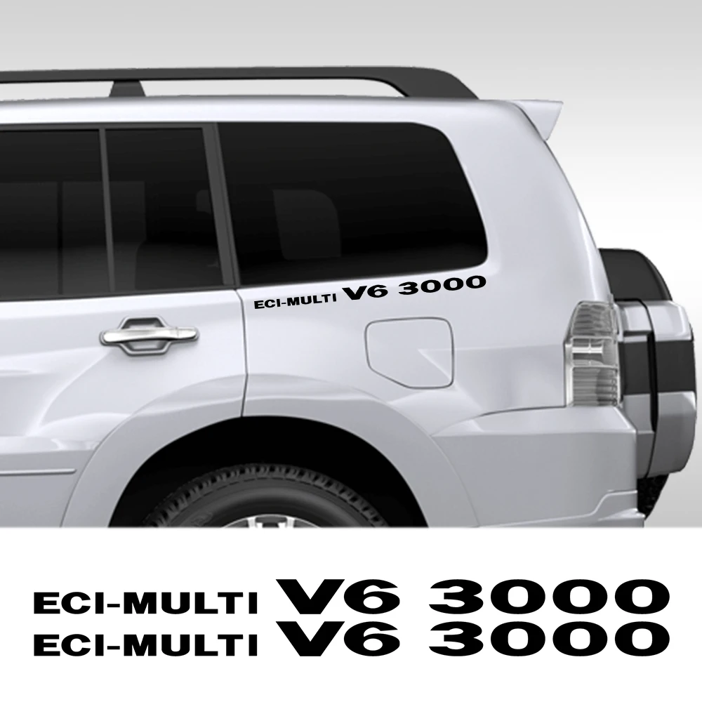 Наклейки на весь корпус автомобиля ECI-multi V6 3000 2 шт. наклейки для Mitsubishi Pajero Shogun Montero