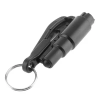 car safety hammer mini light emergency rescue tool for mini car auto security break hammer window key chain safety belt knife