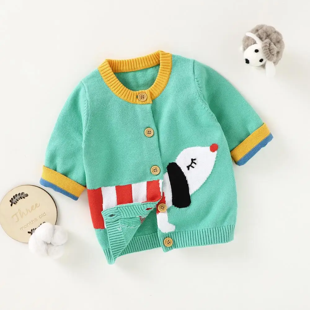 

Spring Autumn Baby Sweaters Newborn V Neck Full Sleeve Knitwear Tops for Toddler & Infant Boys Girls Knit Cardigans Jackets 0-2Y