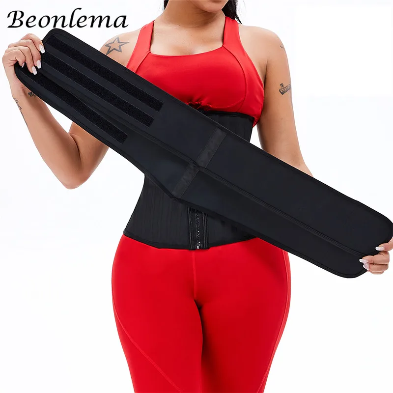 

Latex Belly Sheath 25 Steel Bone Waist Trainer Modeling Strap Binders Shapers High Long Torso Slimming Belt Colombian Girdles