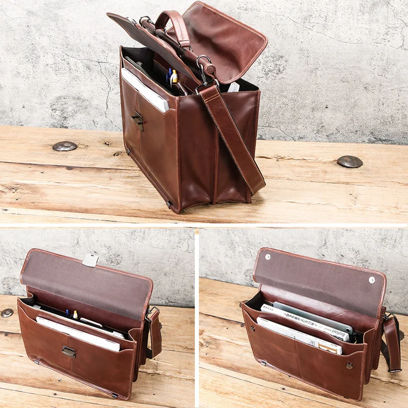 Мужской деловой портфель вместительные мужские сумки сумка для ноутбука с