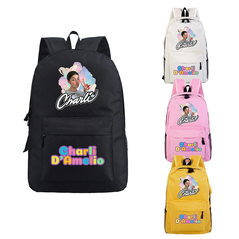 Школьные сумки для девочек подростков рюкзак Charli Damelio женский Mochilas Escolares ноутбука