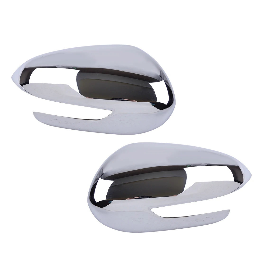 Новинка 2 шт. серебристая пластиковая Автомобильная дверь боковое крыло крышка