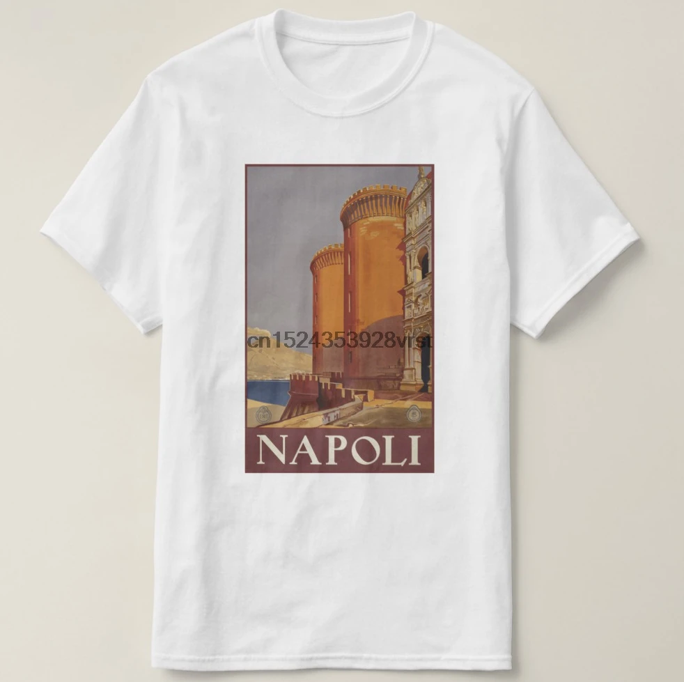2019 Мужская футболка с принтом хлопковая коротким рукавом Napoli (Неаполь)