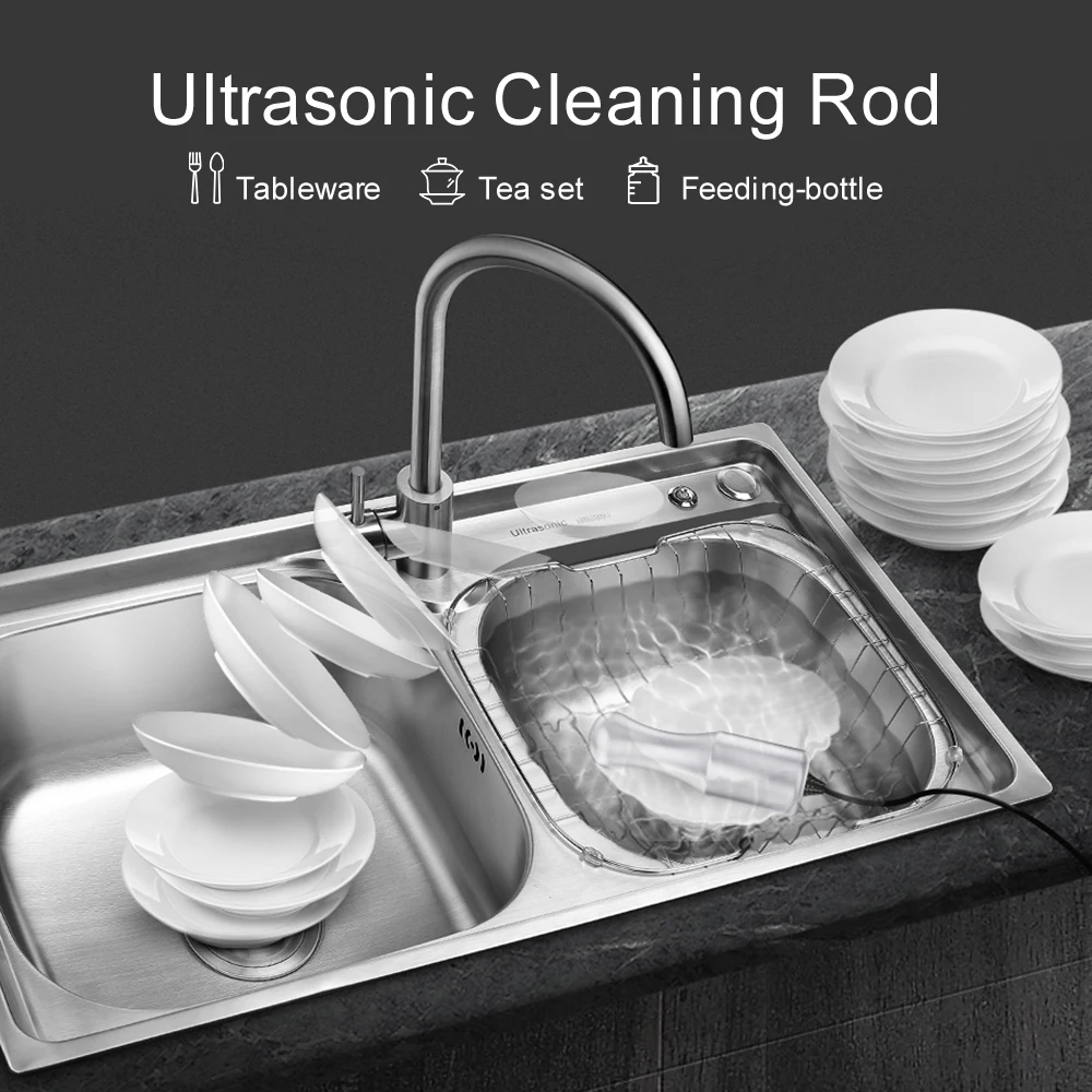 Портативная ультразвуковая Очистительная Машина для посуды чайного сервиза