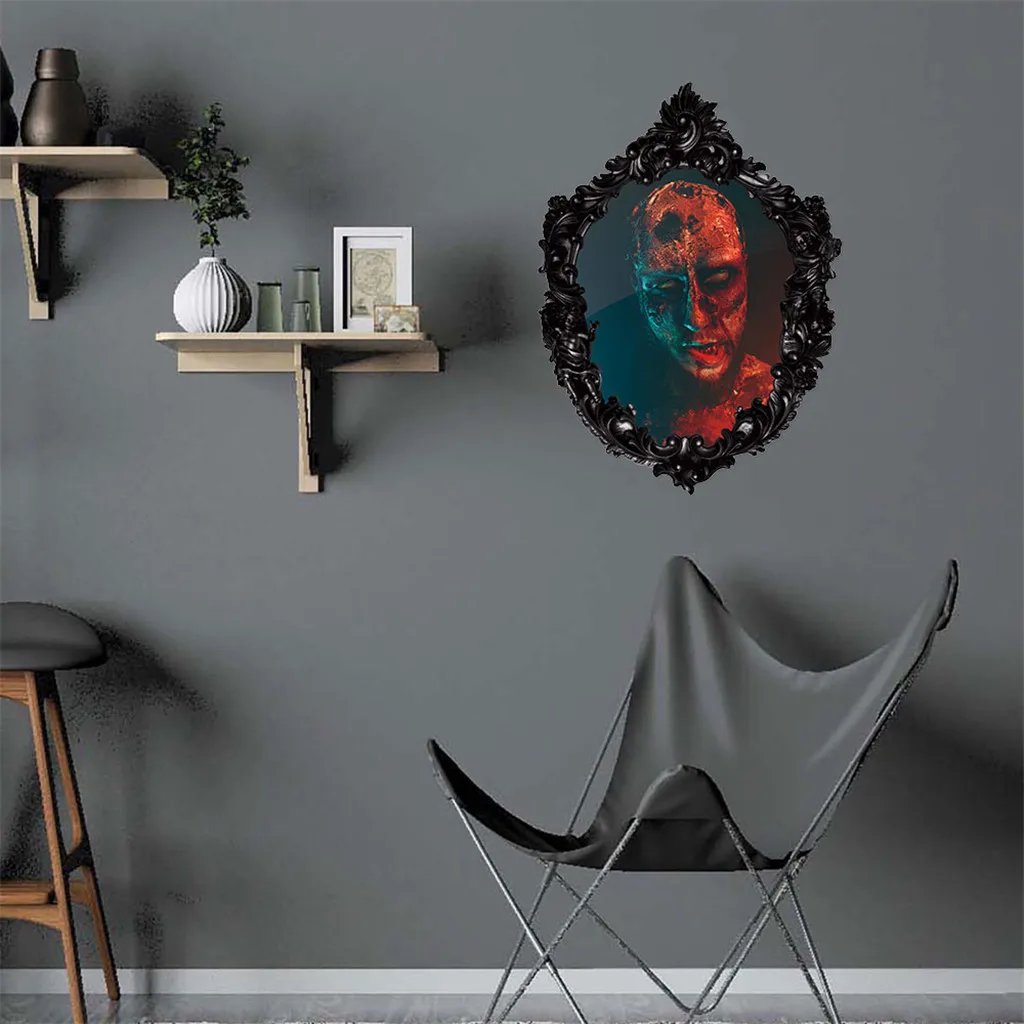 Модные Хэллоуин Зомби 3D стены Стикеры 45x60 см мобильного телефона Бумага