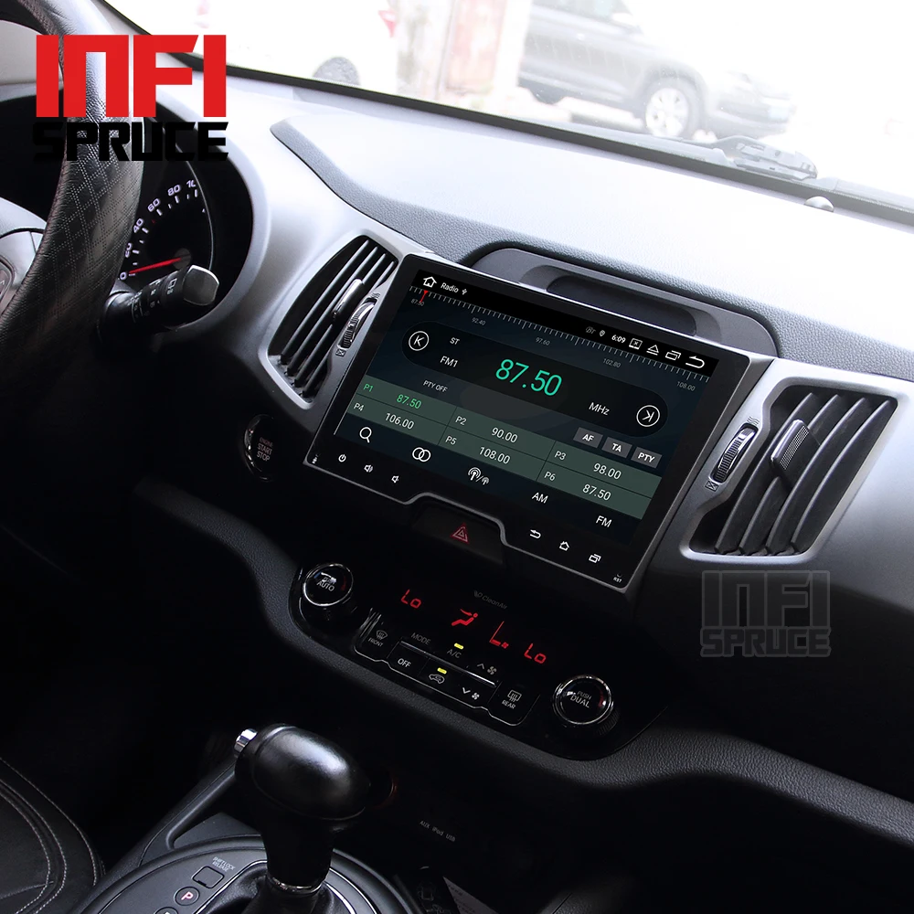 Android 9,0 автомобильный dvd для KIA sportage 2007-2010 2011 2012 2013 с автомобильным Радио стерео Мультимедийный плеер 2 din навигации