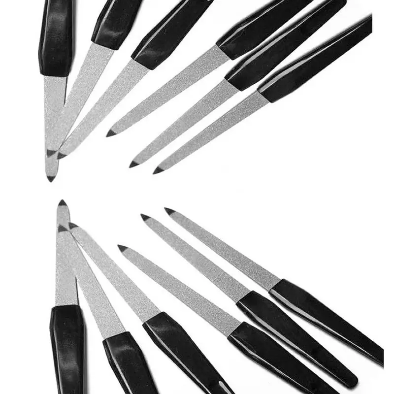 

2021 New 5 Pcs Metal Double Sided Nail Files Strong Edge For Manicure Pedicure Grooming New