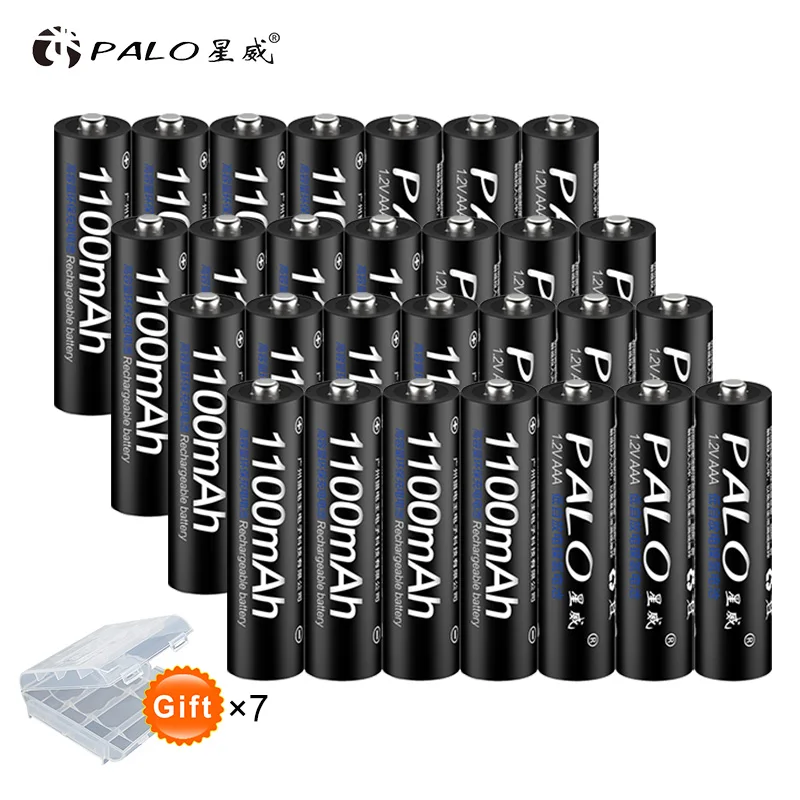 10Pieces* PALO AAA 1,2 В NI-MH 1100 мАч AAA 3a Аккумуляторная батарея aaa Аккумуляторная батарея Ni-MH аккумуляторная батарея аккумуляторная - Цвет: 28pcs