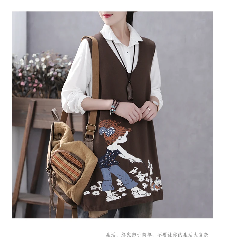 Свитер новый осенний шерстяной свитер жилет женский без рукавов с v-образным