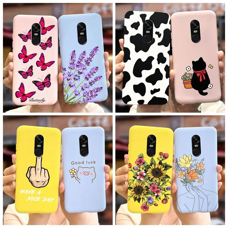 Чехол для Xiaomi Redmi Note 4X Стильный Цветочный мультяшный чехол 3 4 Note3 Pro мягкий