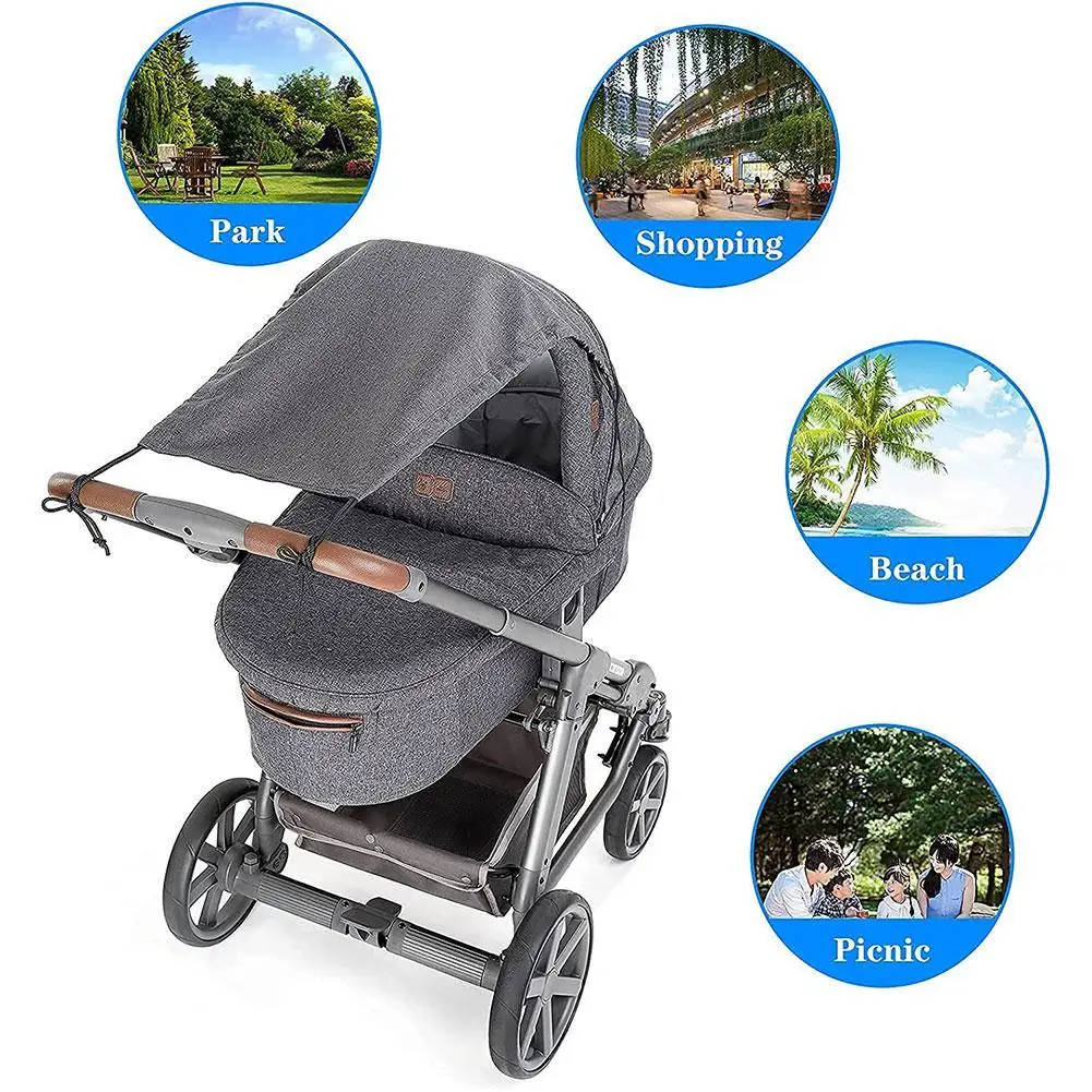 

Universal Baby Stroller Awning Safety Seats Accessories Waterproof Windproof Baby Anti-ultraviolet Sunscreen Cover Kids Sun X5D9