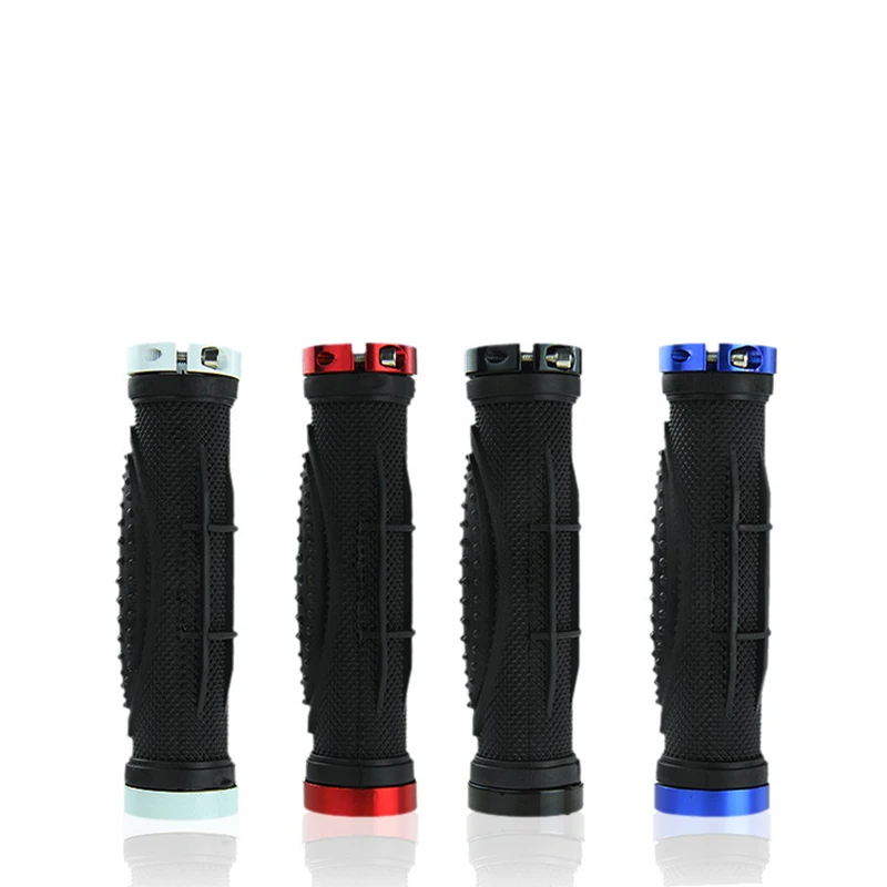 Пластиковый замок на руль горного велосипеда двусторонний резиновый для