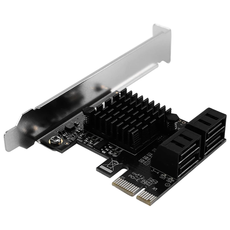 Pcie к Sata карта Pci E адаптер Express Sata3.0 расширения 4 порта III 6G для Ssd Hdd Ipfs Mining|Платы