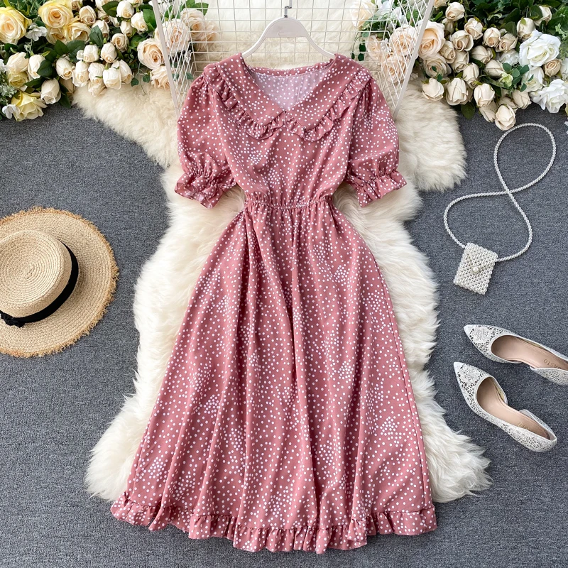 Женские летние платья во французском стиле новинка 2020 милое длинное платье в