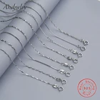 100% Стерлинговое Серебро 925 пробы ожерелье слиток витая коробка змеи женские ожерелья 45 см цепочка ожерелье серебро модные ювелирные изделия