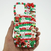 handmade christmas present phone case for iphone 12 pro max 11 13 mini x xs xsmax xr se2020 7 8 plus apple cover santa claus