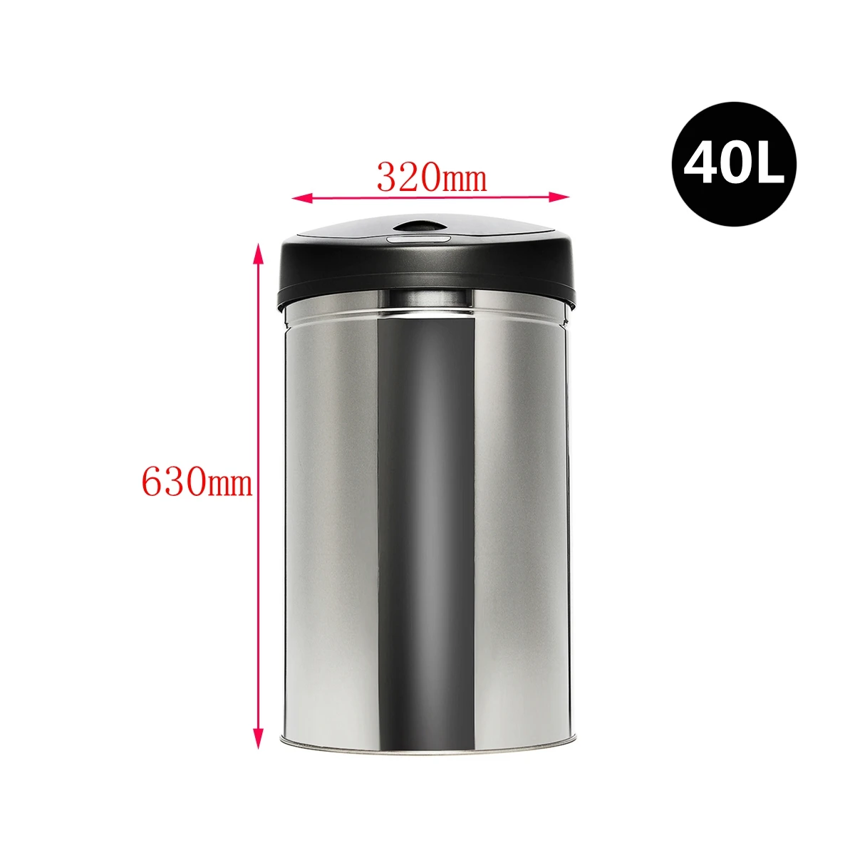 Автоматический мусорный бак из нержавеющей стали для кухни 30/40/50/60 л умный датчик