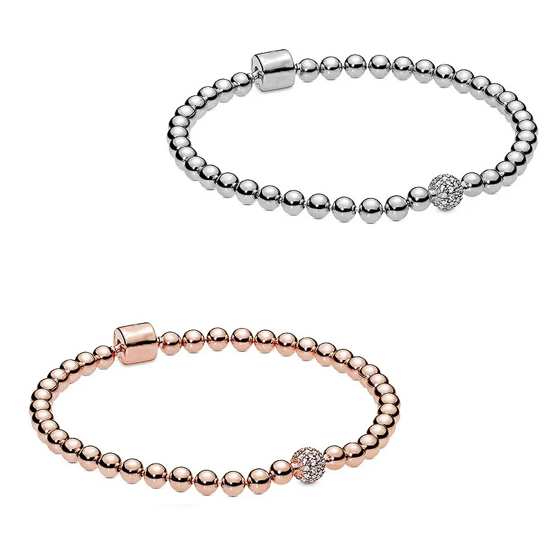 

MIQIAO S925 Стерлинговое Серебро пандор полностью хрустальные бусины DIY винтажный браслет на запястье цепочка браслет для женщин парные подарки...