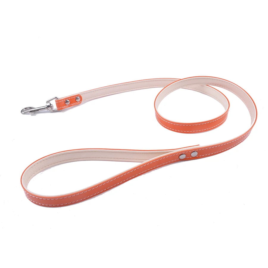 

Dog Collar and Leash Set 7Colors Pu Leather Breakaway Pet Necklace Small Medium Dogs Collars Walking Training Leads