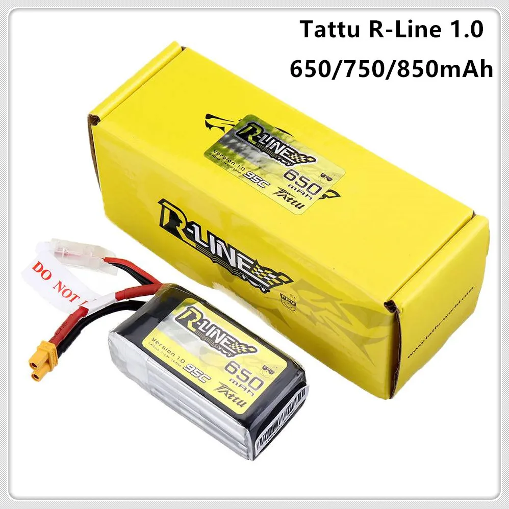 Gens Ace Tattu R Line 1 0 LiPo перезаряжаемая батарея 650/750/850mah 95C 3S 4S 6S1P для RC FPV гоночного дрона