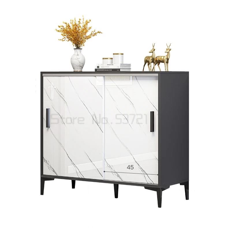 

Sliding door shoe cabinet large capacity simple modern porch cabinet balcony locker storage shoe rack