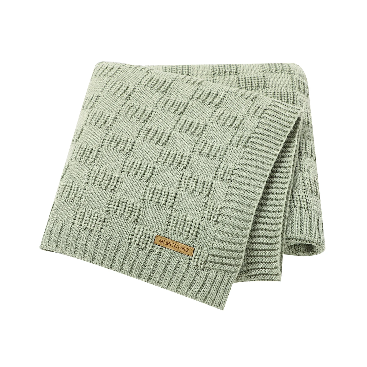 

Одеяло Вязаное детское, однотонное, 100 х 80 см