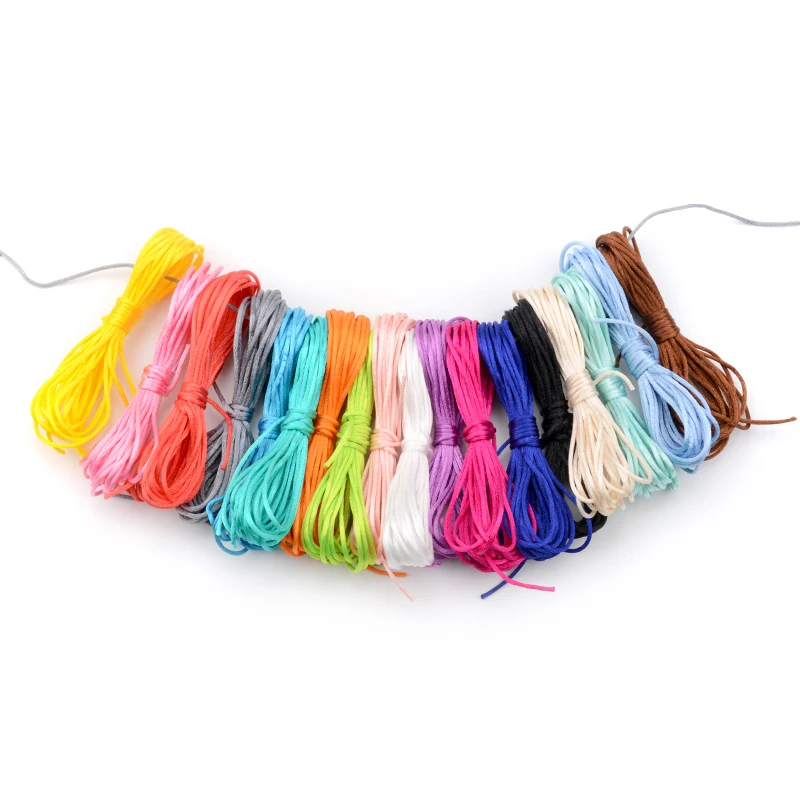 Оптовая продажа 20 м/лот нейлоновый шнур для прорезывания зубов ожерелье атласные