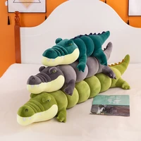 1pcs 75 170 cm simulation crocodile plush toy stuffed animal soft plush cushion pillow doll home decoration children gift wj651