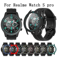 pc protective case cover for realme watch s pro smart watch replacement hard protection cases bumper wristband accessories