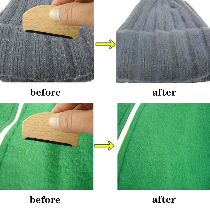 

Portable Wooden Epilator Sweater Clothes Shaver Fabric Clothes Sweater Lint Removers Manual Wooden Lint Trimmer Comb Shaver