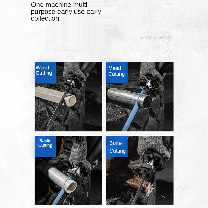 

Electric 900W/1050W Reciprocating saw saber saw hand saw for wood metal plastic meat bone cutting multi function saw with blade