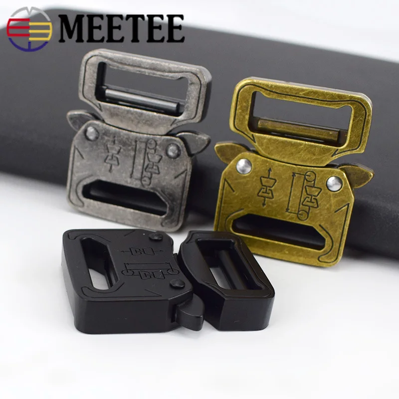 

4/10pcs Release Buckle 27mm Outdoor Metal Belt Hook for Backpack Waist Bands Spring Buckles Sew Crafts Accessory AP353 Meetee