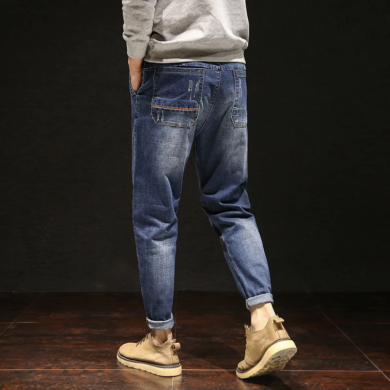 2020 New Fashion Denim Man Jeans Brand Mens High Quality Desinger Bike Classic Straight Plus Size 28-44 46 48 Hip Hop Streetwear | Мужская