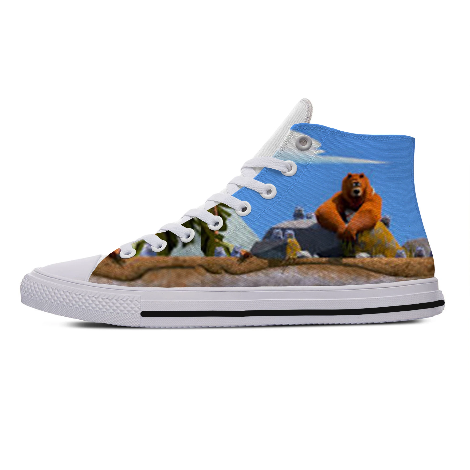 

2019 Hot Cool Fashion New Summer Sneakers Handiness Casual Shoes 3D Printed Cartoon Funny For Men Women Grizzy and the Lemmings
